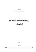 Konspekts 'Administratīvais sods un tā veidi', 1.