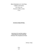 Konspekts 'Komunikatīvā mācību modeļa psiholoģiskais raksturojums', 1.
