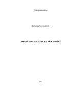 Referāts 'Kosmētikas nozīme cilvēka dzīvē', 1.