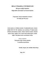 Konspekts 'Finanšu instrumentu analīze', 1.