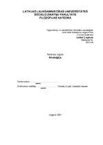 Referāts 'Analoģijas būtība', 1.