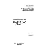 Biznesa plāns 'Pakalpojumi izklaides sfērā SIA "Chick Jazz"', 1.