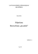Konspekts 'Slēpošana - bremzēšana pusarklā', 1.