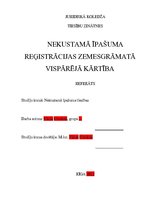Referāts 'Nekustamā īpašuma reģistrācijas zemesgrāmatā vispārīgā kārtība', 1.