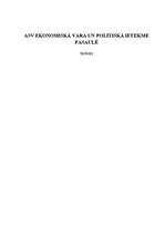 Referāts 'ASV ekonomiskā vara un politiskā ietekme pasaulē', 1.