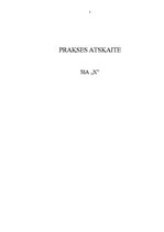 Prakses atskaite 'Grāmatvedības pakalpojumu sniedzoša uzņēmuma plānošana, uzņēmuma biznesa plāns', 1.