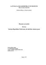 Referāts 'Latvijas Republikas Valsts kase, tās darbības raksturojums', 1.