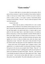 Referāts 'Lata romāns', 1.