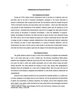 Konspekts 'Globalisation and Financial Markets', 2.