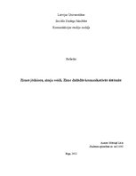 Referāts 'Zīmes jēdziens, zīmju veidi. Zīme dažādās komunikatīvās sistēmās', 1.