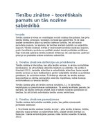 Eseja 'Tiesību zinātne – teorētiskais pamats un tās nozīme sabiedrībā', 1.