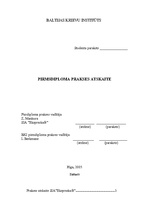 Prakses atskaite 'Prakses atskaite SIA "Ekspreskafē"', 1.