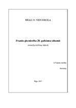 Eseja 'Franču glezniecība 20.gadsimta sākumā', 1.