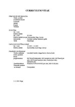 Paraugs 'Curriculum Vitae', 1.
