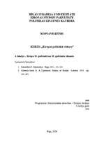 Konspekts 'Eiropa 19.gadsimtā un 20.gadsimta sākumā', 1.