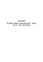 Konspekts 'Projektu vadība uzņēmējdarbībā – Agile, Scrum, risku pārvaldība', 1.