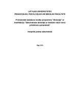 Prakses atskaite 'Integrēta prakse sākumskolā', 1.