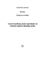 Referāts 'Lietu izskatīšana, kurās spriedumi vai lēmumi stājušies likumīgā spēkā', 1.