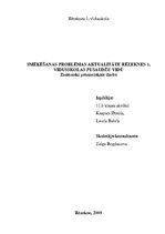 Referāts 'Smēķēšanas problēmas aktualitāte Rēzeknes 1.vidusskolas pusaudžu vidū', 1.