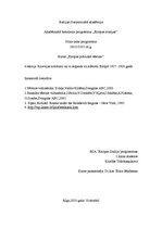 Konspekts 'Krievijas notikumi un to iespaids uz stāvokli Eiropā no 1917.-1920.gadam', 1.