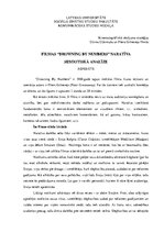 Konspekts 'Filmas "Drowning by Numbers" naratīva semiotiskā analīze', 1.