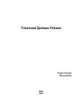 Referāts 'Nekustamā īpašuma pirkums', 1.