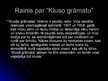 Prezentācija 'Rainis "Klusā grāmata"', 8.