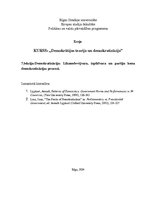 Konspekts 'Parlamentārā un prezidentālā sistēma', 1.