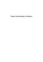 Konspekts 'Women’s Discrimination at Workplace', 1.