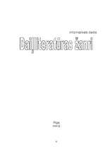 Konspekts 'Daiļliteratūras žanri', 6.