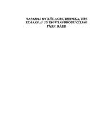 Referāts 'Vasaras kviešu agrotehnika, tās izmaksas un iegūtās produkcijas pārstrāde', 1.