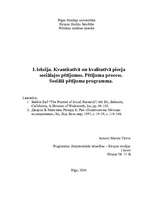 Eseja 'Kvantitatīvā un kvalitatīvā pieeja sociālajos pētījumos', 1.