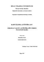 Konspekts 'Kapitālisma attīstība ASV. Eiropas valstu attīstība pēc Pirmā pasaules kara', 1.