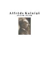 Referāts 'Alfrēds Kalniņš', 1.