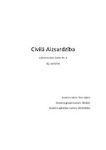 Paraugs 'Civilā aizsardzība. 1.laboratorijas darbs - sprādzienbīstamība un ugunsbīstamība', 1.