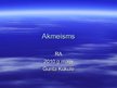 Prezentācija 'Akmeisms', 1.
