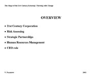 Konspekts 'The Shape of the 21st Century Economy: Thriving with Change', 1.