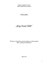 Konspekts 'Riga Food 2008 izstādes analīze', 1.