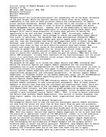 Eseja 'Critical Issues of Female Managers and International Assignments ', 1.