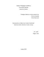 Referāts 'Eksistenciālisms Albēra Kamī stāstā „Svešinieks”', 1.