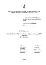 Diplomdarbs 'Kvalitātes kontrole Rūjienas krējuma saldējuma rozīņu "Lukss" ražošanā', 1.