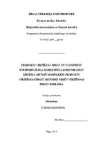 Konspekts 'Mārketinga komunikāciju sistēma. Metožu komplekss produktu virzīšanai tirgū', 1.