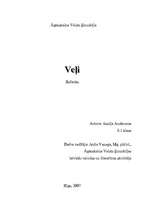 Referāts 'Veļi latviešu folklorā', 1.