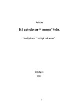 Referāts 'Kā apieties ar smagu šefu', 1.