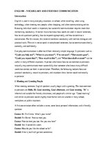 Paraugs 'English – vocabulary and everyday communication', 1.