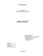 Biznesa plāns 'Biznesa plāns "Kino-kafe"', 1.