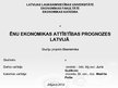 Prezentācija 'Ēnu ekonomikas attīstības prognozes Latvijā', 1.