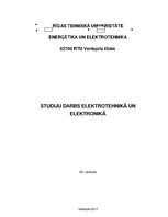 Paraugs 'Studiju darbs elektrotehnikā un elektronikā', 1.