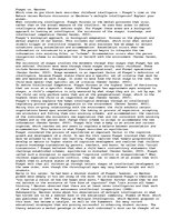 Eseja 'Piaget vs. Gardner on Childhood Intelligence', 1.