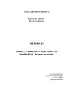 Referāts 'Portrets G.Flobēra darbā "Bovarī kundze" un Stendāla darbā "Sarkanais un melnais', 1.